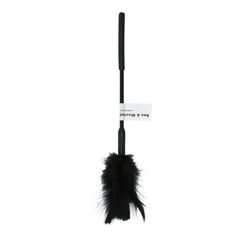 Метелочка-щекоталка Sex And Mischief - Feather Ticklers 7 inch Black, натуральные перья и пух SO2184 фото