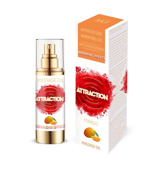 Розігрівальна масажна олія з феромонами MAI PHEROMON MASSAGE OIL — MANGO (30 мл) SO3955 фото