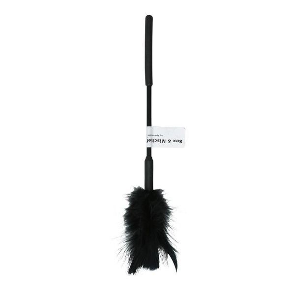 Метелочка-щекоталка Sex And Mischief - Feather Ticklers 7 inch Black, натуральные перья и пух SO2184 фото