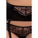 Комплект білизни Passion Exclusive BRIDA SET OpenBra 2XL/3XL black трусики-танга пояс відкритий ліф PS22724 фото 3