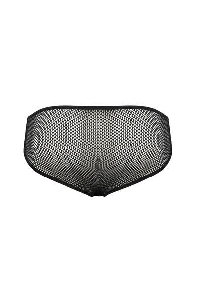 Чоловічі труси зі шнурівкою Passion 035 SLIP RICHARD L/XL Black, екошкіра, сітка SO7576 фото