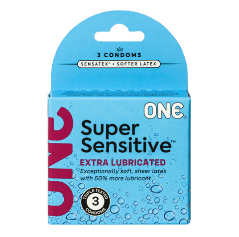 ONE Super Sensitive - ультратонкі з великою кількістю змазки, уп. 3 шт, MM0441 фото