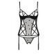 Корсет з підв'язками, стрінги Passion LOVELIA CORSET L/XL, black SO4765 фото 10