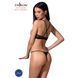 Комплект білизни Passion Exclusive QUENTRIS BIKINI XXL/XXXL, black, стрінги і напіввідкритий ліф PS26603 фото 9