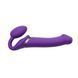 Безремінний страпон з вібрацією Strap-On-Me Vibrating Violet L, діам. 4,2 см, пульт ДК, регульований SO3826 фото 5