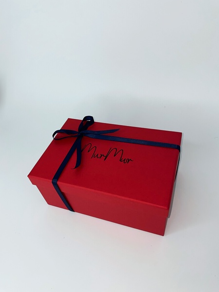 Подарункова коробка, червона, S - 30х20х10 см MU0078 фото