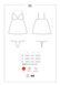 Сатиновий пеньюар з мереживом Obsessive 810-BAB-1 babydoll & thong L/XL, чорний, пеньюар, танга SO7153 фото 15