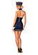 Еротичний костюм стюардеси Obsessive Stewardess uniform M/L, blue, сукня, пілотка, шарф, манжети SO7730 фото 14