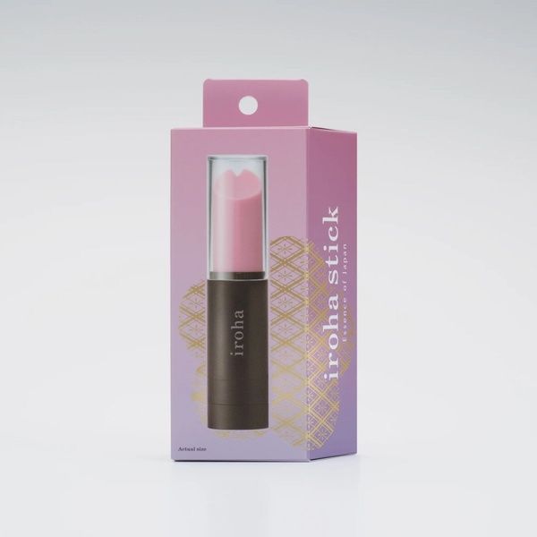 Вібратор-помада IROHA STICK Black, плавне збільшення потужності SO3329 фото