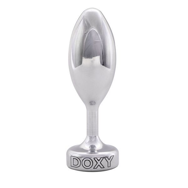 Металева анальна пробка DOXY Butt Plug SMOOTH, гладенька, діаметр 3,3 см SO8030 фото