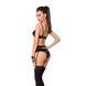 Комплект білизни Passion Exclusive TONYA SET XXL/XXXL, black, трусики, ліф, пояс для панчох PS24112 фото 7