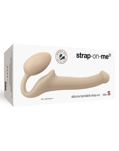 Безремінний страпон Strap-On-Me Flesh S, повністю регульований, діаметр 2,7см SO2349 фото