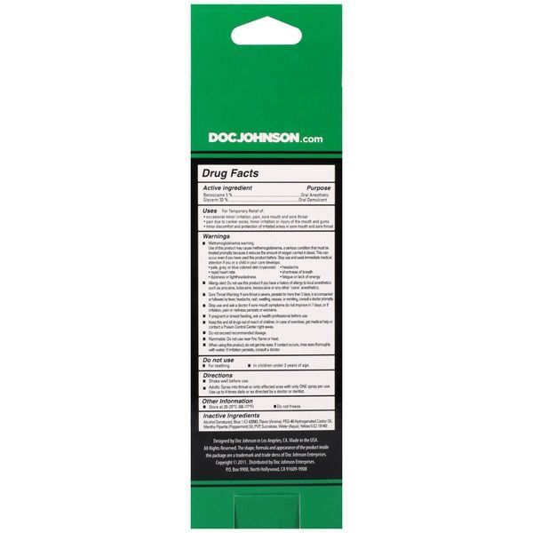 Спрей для мінету Doc Johnson GoodHead DeepThroat Spray - Mystical Mint 59 мл для глибокого мінету SO2799 фото