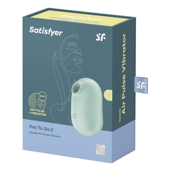 Вакуумний стимулятор Satisfyer Pro To Go 2 Mint (м`ята упаковка) SO7795-R фото
