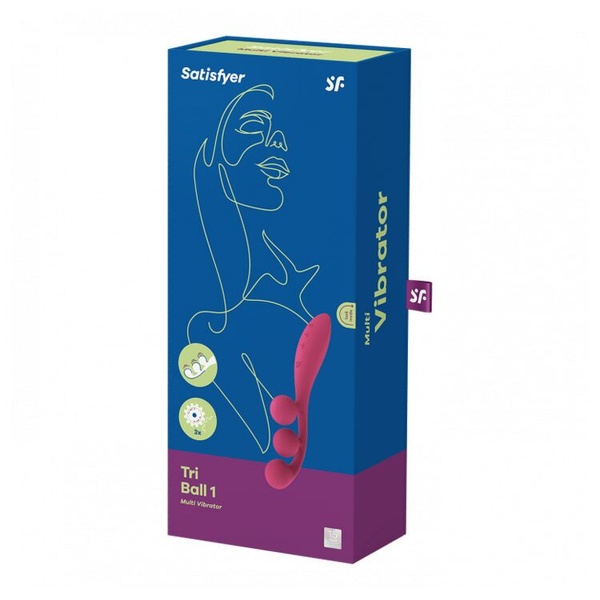 Satisfyer Tri Ball 1, Універсальний вібратор, 3 мотори, гнеться TM0000686 фото