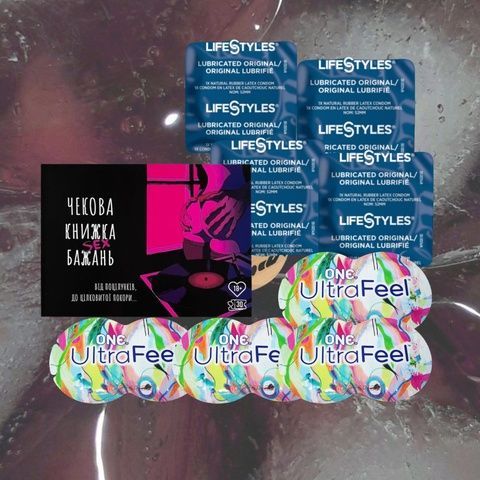 Набір Книжка SЕX Бажань, LifeStyles Ultra Lubricated (4 шт.) та ONE Ultra Feel (4 шт.) MM1945 фото