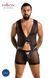 Комплект чоловічої білизни на шнурівці Passion 053 SET WILLIAM XXL/XXXL Black, жилет, боксери SO7629 фото 11