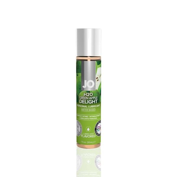 Змазка на водній основі JO H2O &mdash; Green Apple (30 мл) без цукру, рослинний гліцерин SO1481 фото
