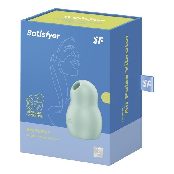 Вакуумний стимулятор Satisfyer Pro To Go 1 Mint (м`ята упаковка) SO7799-R фото