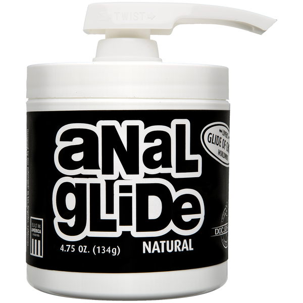 Анальна змазка на олійній основі Doc Johnson Anal Glide Natural (134 г) тривале ковзання SO1567 фото