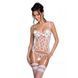 Корсет з підв'язками, стрінги Passion LOVELIA CORSET L/XL, white SO4768 фото 8