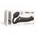 Безремінний страпон з вібрацією Strap-On-Me Vibrating Black L, діаметр 3,7см, пульт ДК, регульований SO3829 фото 14