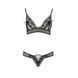 Комплект білизни Passion ERZA SET S/M, black, ліф і трусики PS26011 фото 8