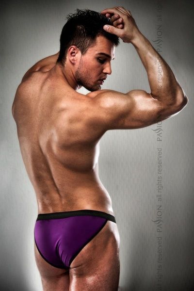 Чоловічі трусики сліпи Passion 006 SLIP violet XXL/XXXL PSM0063 фото