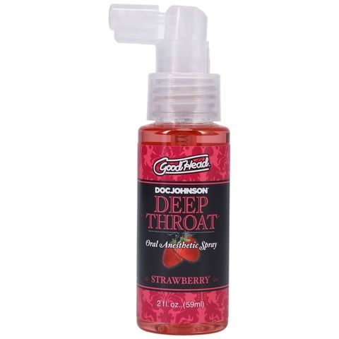 Спрей для мінету Doc Johnson GoodHead DeepThroat Spray - Sweet Strawberry 59 мл для глибокого мінету SO2801 фото
