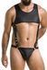 Чоловіче шкіряне боді Passion 056 ADAM L/XL Black, заклепки SO7630 фото 7