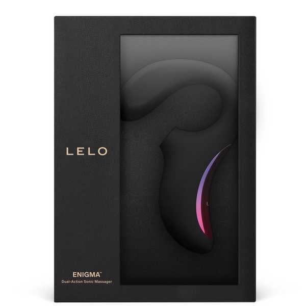 Вакуумний стимулятор з вібрацією LELO Enigma Black SO8070 фото