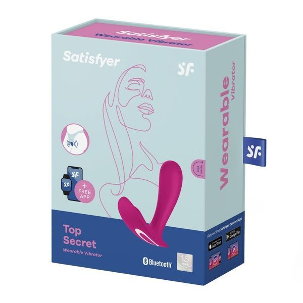 Смарт-вібратор у трусики Satisfyer Top Secret Pink (м`ята упаковка) SO7790-R фото