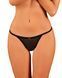 Прозорі стрінги із мереживом Obsessive Celia Noir thong XS/S SO7868 фото 10