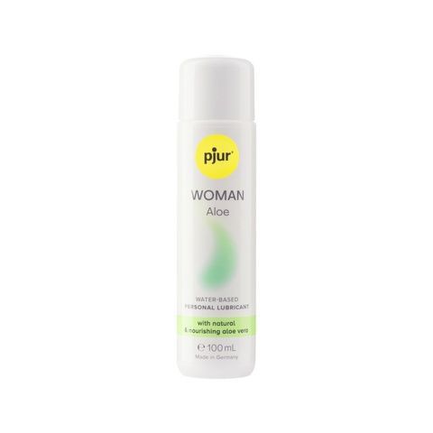 Лубрикант на водній основі pjur Woman Aloe 100 мл, з екстрактом алое, зволожувальний, без парабенів PJ13320 фото