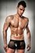 Прозорі чоловічі шортики з гульфіком Passion 003 SHORT black S/M PSM0032 фото 3