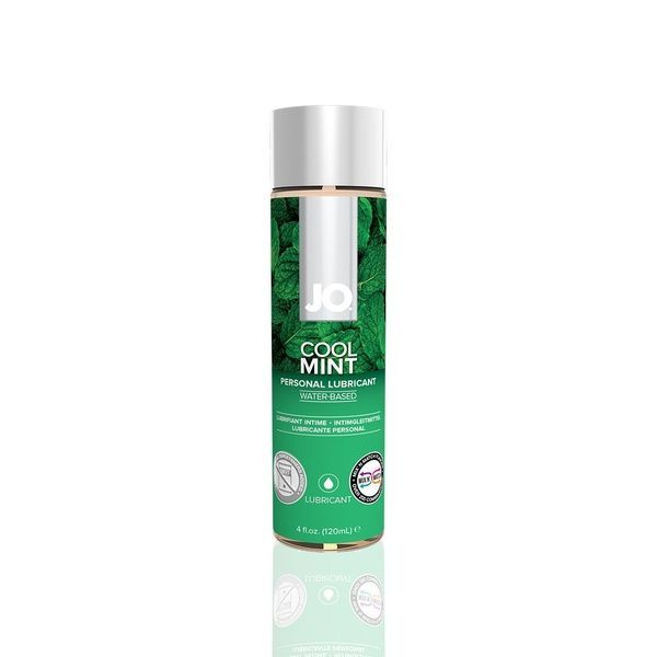 Змазка на водній основі JO H2O &mdash; Cool Mint (120 мл) без цукру, рослинний гліцерин SO1775 фото