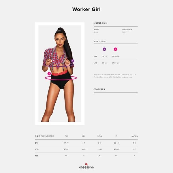 Костюм робітниці Obsessive Worker Girl L/XL SO7734 фото
