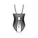 Боді з ажурним декором та відкритим кроком Passion URSULA BODY S/M, black SO5830 фото 4