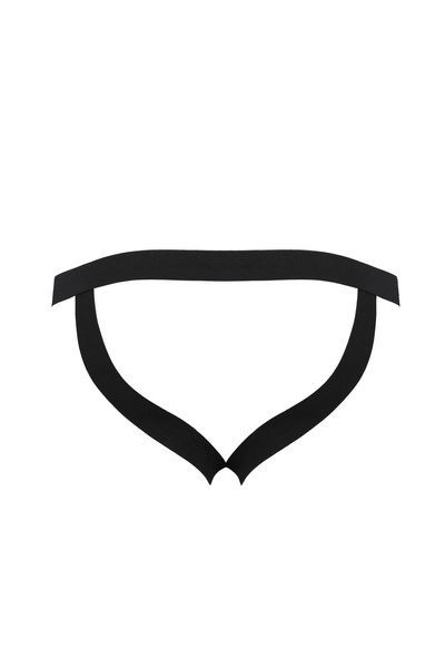 Чоловічі сліпи на шнурівці Passion 044 SLIP BEN XXL/XXXL Black, екошкіра, люверси SO7605 фото