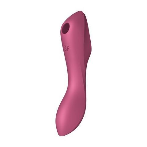 Вакуумний стимулятор із вібрацією Satisfyer Curvy Trinity 3 Red (м`ята упаковка) SO6117-R фото