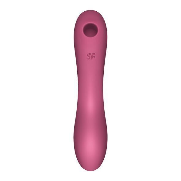 Вакуумний стимулятор із вібрацією Satisfyer Curvy Trinity 3 Red (м`ята упаковка) SO6117-R фото