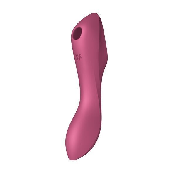 Вакуумний стимулятор із вібрацією Satisfyer Curvy Trinity 3 Red (м`ята упаковка) SO6117-R фото