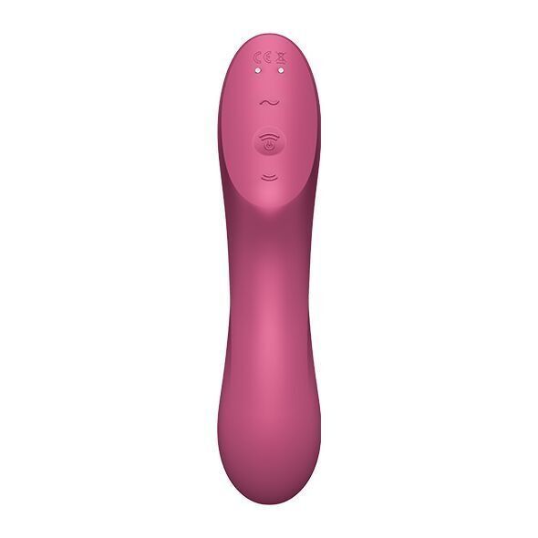 Вакуумний стимулятор із вібрацією Satisfyer Curvy Trinity 3 Red (м`ята упаковка) SO6117-R фото