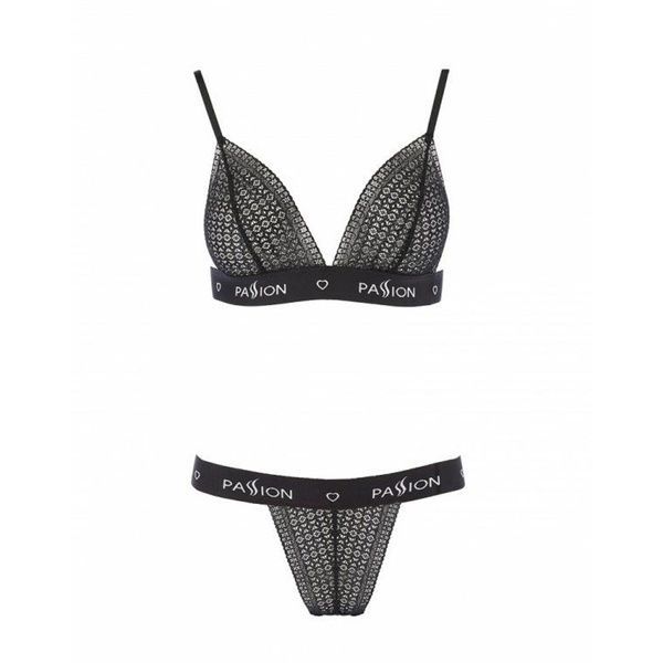 Комплект білизни Passion Exclusive GLAMISS SET L/XL, black PS27101 фото