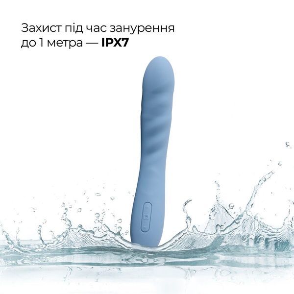 Смарт-вібратор з пульсацією Svakom Ava Neo Cornflower Blue, 15 режимів роботи, водонепроникний SO8977 фото