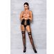 Пояс-корсет з екошкіри Passion CELINE SET S/M, black, шнурівка, знімні пажі для панчіх, стрінги SO6410 фото 10