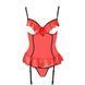 Корсет з відкритими грудьми CHERRY CORSET red L/XL - Passion Exclusive, трусики, пажі, стрепи, оборк PS25504 фото 4