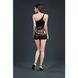 Мінісукня на одне плече Moonlight Model 12 XS-L Black, вертикальна бахрома SO6345 фото 6