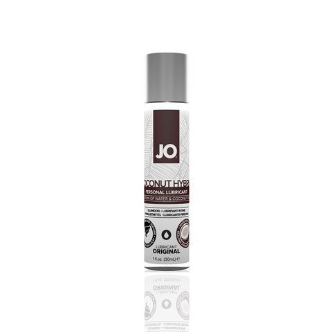 Змазка-крем з кокосовою олією JO Coconut Hybrid ORIGINAL (30 мл) біла SO1484 фото
