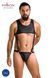 Чоловіче шкіряне боді Passion 056 ADAM XXL/XXXL Black, заклепки SO7632 фото 11